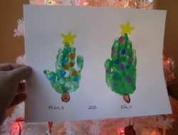 Handprint Christmas Tree Ornament Ideas